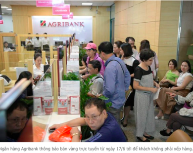 Agribank đóng cửa điểm bán vàng đông nhất Hà Nội